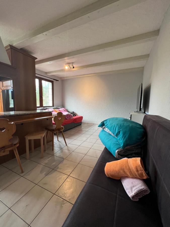 Tiny Apartment With Amazing View, Garden & Terras Schattdorf Esterno foto